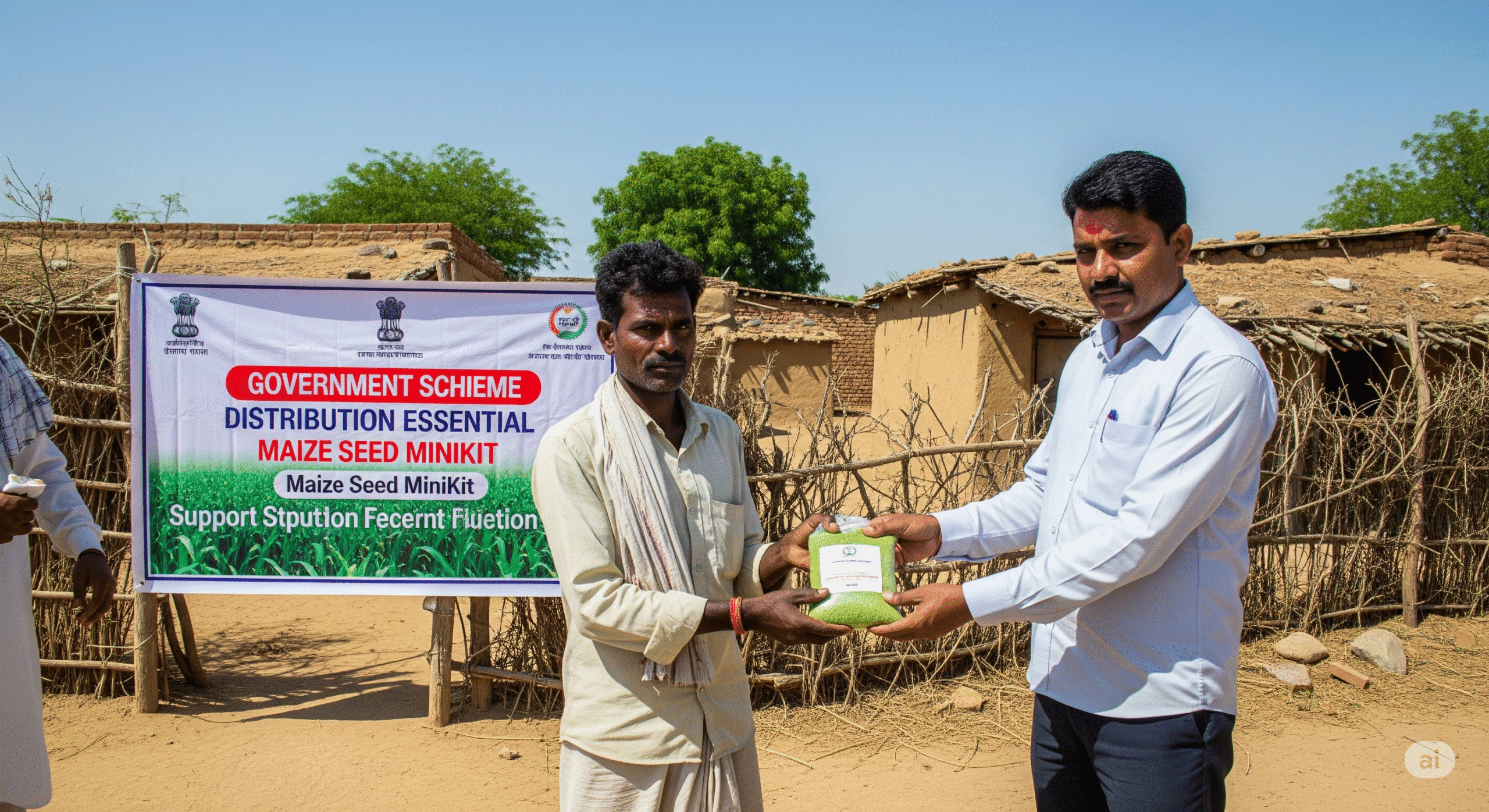 डूंगरपुर में जनजाति किसानों को निःशुल्क मक्का बीज वितरण – Free Hybrid Maize Seed Distribution to Tribal Farmers in Dungarpur